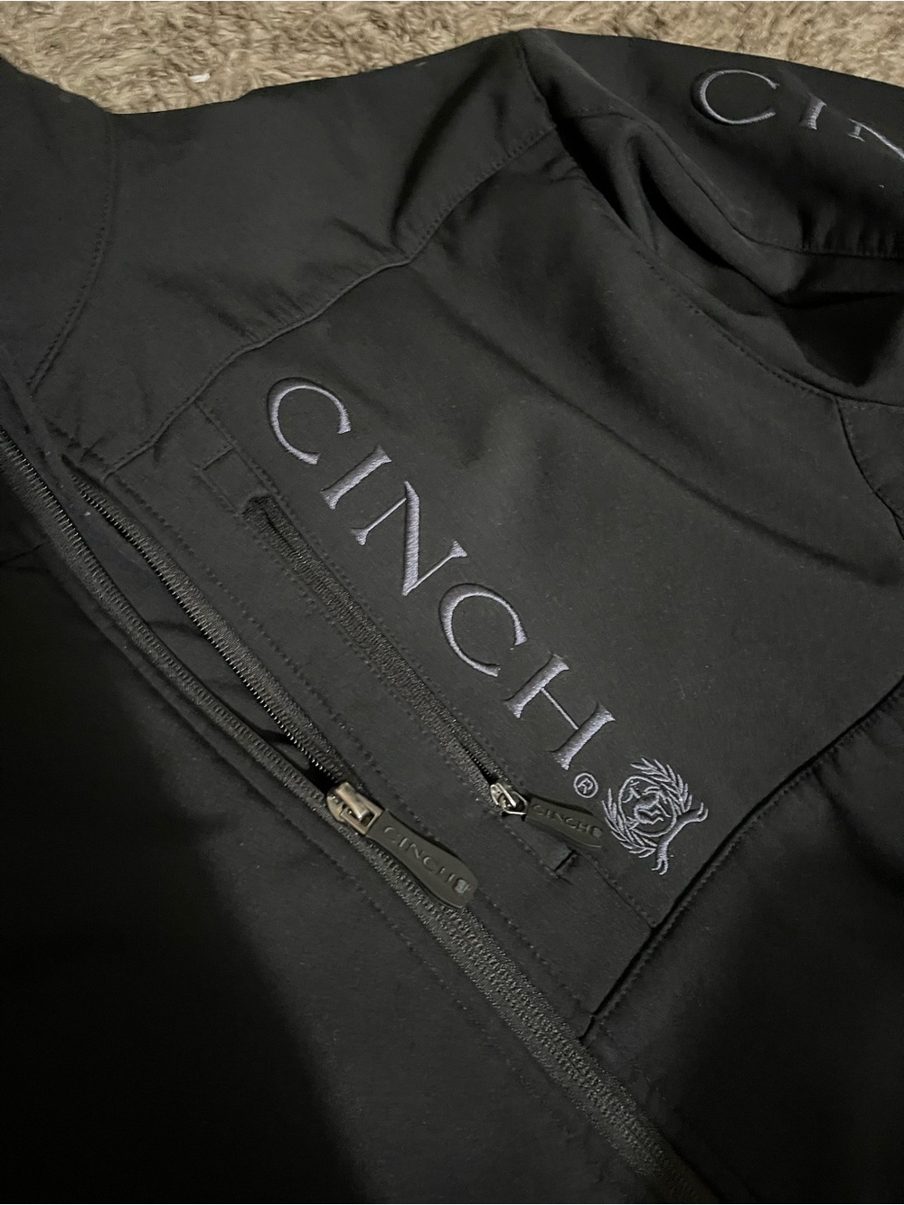 Cinch Black Softshell Performance Jacket - Picture 3 of 12
